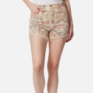 Womens Paisley Mini Shorts